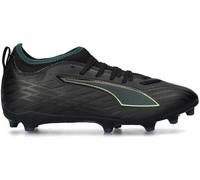 Puma - Bota de fútbol Ultra 6 Match FG/AG Niño, Unisex, Black-Fizzy Light-Green Terrain, 3.5 UK
