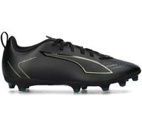 Puma - Bota de fútbol Ultra 6 Play FG/AG Niño, Unisex, Black-Fizzy Light-Green Terrain, 4.5 UK
