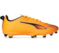 PUMA Ultra 6 Play FG/AG Jr, Zapatillas de fútbol, Heat Fire Negro Rojo Brillante, 38 EU