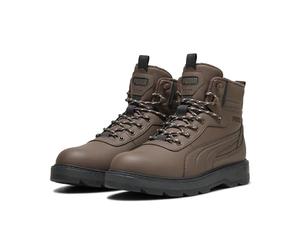 PUMA Botas de combate Desierto V3 para hombre, Bronce plano gris oscuro, 38 EU