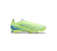 PUMA Ultra 5 Match FG/AG, Soccer Shoe Unisex Adulto, Fizzy Apple White-BLUEMAZING, 41 EU