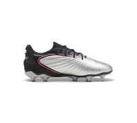PUMA King Match FG/AG Jr, Zapatillas de Deporte Unisex niños, Puma Silver Puma Black Sun Struck Puma White, 39 EU
