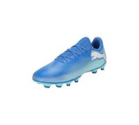 PUMA Botas de fútbol Future 7 Play FG/AG, Hyperlink Blue Mint White, 44 EU