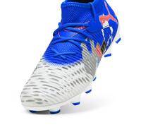 PUMA Botas de fútbol FUTURE 8 MATCH FOREVER FG/AG juveniles, Calzado, Blanco/Ultra Azul/Feather Gris, 34.5 34.5