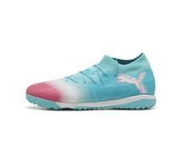 PUMA Botas de fútbol FUTURE 8 MATCH RE-CHARGE TT para hombre, Hero Blue-PUMA White-Sunset Pink, 40 EU