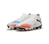 PUMA Botas de fútbol Future 8 PRO FG/AG para mujer, blanco y negro brillante rojo, 37.5 EU