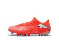 PUMA Future 9 Match Fusion FG/AG - Tenis de fútbol Unisex, Color Rojo, Blanco, Negro y Plateado, Talla 10.5 de Reino Unido, Rojo Brillante Puma Blanco Puma Negro Puma Plata, 45 EU