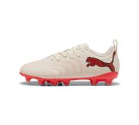PUMA Botas de fútbol FUTURE 9 PLAY FG/AG juveniles, Calzado, Beige, 32