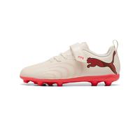 PUMA Botas de fútbol FUTURE 9 PLAY FG/AG para niños, Calzado, Beige, 31