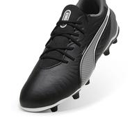 Puma Zapatillas King Match FG/AG Jr – Unisex niños – Negro/Blanco/Gris oscuro – 39.5 EU