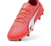 PUMA Botas de fútbol juveniles KING MATCH FG/AG, Calzado, Rojo, 30 30