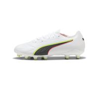 PUMA Botas de fútbol KING 20 MATCH FG/AG juveniles, Calzado, Blanco, 37 37