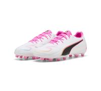 PUMA Botas de fútbol KING 20 MATCH FG/AG unisex, Calzado, Blanco, 43