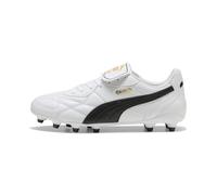 PUMA Tenis de fútbol Unisex King Top FG/AG, Blanco y Negro, Talla 8 de Reino Unido, Blanco (puma White)/Negro (puma Black), 42 EU
