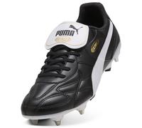 PUMA King Top Mxsg, Zapatillas de fútbol Unisex Adulto, Negro Blanco Oro, 42.5 EU