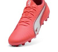 PUMA Botas de fútbol KING ULTIMATE MG, Calzado, Glowing Rojo/Blanco/Rojo Fire, 40 40