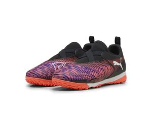 PUMA Botas de fútbol sin Cordones Future 8 Match TT +Mid Niños 38, Black White Glowing Red