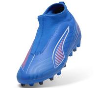 PUMA Botas de fútbol sin cordones ULTRA 6 MATCH+ MG juveniles, Accesoiros, Azul, 34 34