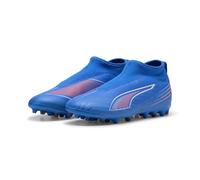 PUMA Botas de fútbol sin cordones ULTRA 6 MATCH+ MG juveniles, Accesoiros, Azul, 35