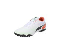 Puma Botas de fútbol TRUCO III TT unisex, Blanco Negro Llama Flicker Fizzy Apple, 39 EU