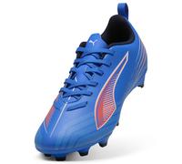 Puma Unisex Kid's Ultra 6 Play FG/AG Jr Soccer Shoe, Ultra Blue Puma White Glowing Red, 38.5 EU