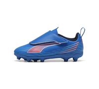 PUMA 6 Play V FG/AG RB JR, Soccer Shoe, Ultra Blue White-Glowing Red, 24 EU