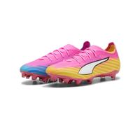 PUMA Ultra 6 Pro FG/AG - Tenis de fútbol Unisex, Color Rosa venenoso, Blanco, Color Aguamarina Brillante, Talla 6 de Reino Unido, Poison Pink Puma White Sun Stream Bright Aqua Puma Black, 39 EU