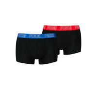PUMA Boxer Trunk - Calzoncillos Tipo bóxer para Hombre, 2 Unidades, Negro, Azul y Rojo, L