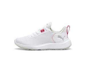PUMA Boys Fusion Crush Sport JR Golf Shoe, PUMA White-Garnet Rose, 38 EU