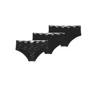 Puma Bragas Hipster Impresas para Mujer (Paquete de 3), Negro Combo, M