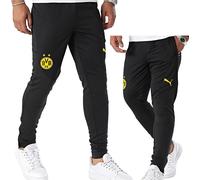 PUMA Pantalones de Training Borussia Dortmund Hombre L Black Faster Yellow