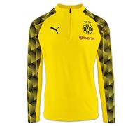 Puma BVB - Stadium 1/4 Zip Top Sudadera, Primavera/Verano, Hombre, Color Cyber Yellow, tamaño 3XL