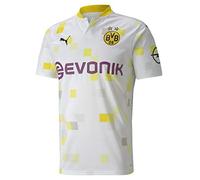 PUMA BVB Third Shirt Replica SS W/Evonik W/O Opel Camiseta, Hombre, White, 3XL