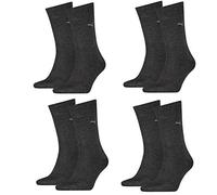 PUMA Calcetines clásicos informales para hombre, paquete de 8 unidades, antracita, 39-42