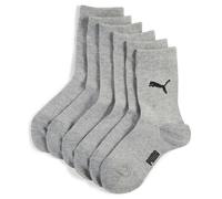 PUMA Calcetines clásicos juveniles (pack de 6), Accesoiros, Gris, 35-38 35-38