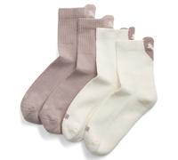 PUMA Calcetines cortos Heart para mujer, paquete de 2 pares, Accesoiros, Beige, 35-38 35-38