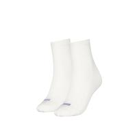 PUMA Calcetines Cortos para Mujer (2 Unidades), Blanco y Morado, 39-42