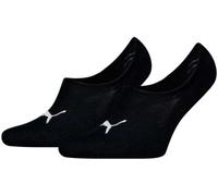Puma - Calcetines Cushioned Invisibles (2 Pares), Unisex, Black, 39-42