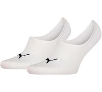 Puma - Calcetines Cushioned Invisibles (2 Pares), Unisex, White, 39-42