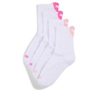 PUMA Calcetines de mujer con logotipo de corazón, 2 unidades, White Pink, 35-38