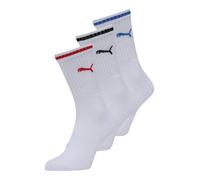 Puma Crew Sock, Blanco (White), 39-42 (Pack de 3) Unisex Adulto
