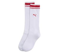 PUMA Calcetines deportivos con raya tradicional unisex (pack de 1), Ropa, Blanco, 35-38 35-38