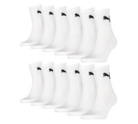Puma Calcetines deportivos unisex cortos (12 unidades), 300-blanco-3, 39-42
