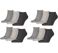 Puma - Calcetines deportivos unisex, empaque de 12 pares antracita 39-42
