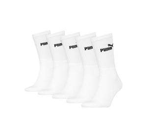PUMA Calcetines deportivos unisex pack 5 pares (blanco, 43-46)