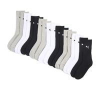 PUMA Calcetines deportivos unisex (pack de 9), Ropa, Blanco/Grey/Negro, 43-46 43-46