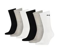 Calcetines PUMA Crew unisex, pack de 6 pares, Ropa, Gris, 35-38 35-38