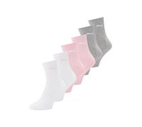 PUMA Calcetines gris moteado / rosa / blanco 31-34 gris moteado / rosa / blanco