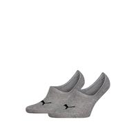 PUMA Calcetines invisibles de corte alto unisex (paquete de 2), Accesoiros, Gris, 43-46 43-46