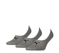 Puma Footie, Gris (Middle Grey Melange), 39-42 (Pack de 3) Unisex Adulto